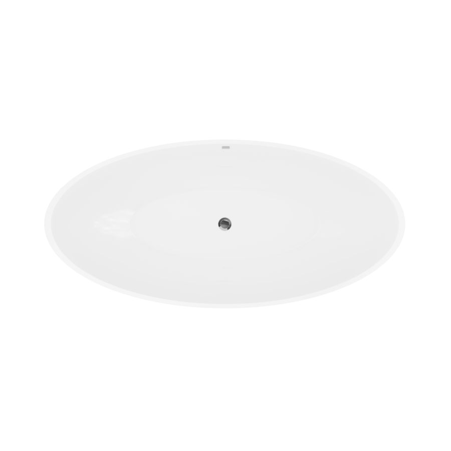 GRADE A1 - Oval Freestanding Double Ended Bath - 1680 x 800mm