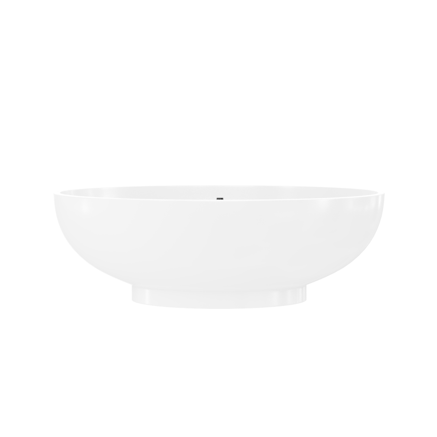 GRADE A1 - Oval Freestanding Double Ended Bath - 1680 x 800mm