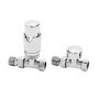 GRADE A1 - Thermostatic Straight Chrome Radiator Valves