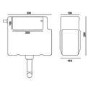 Dual Flush Concealed WC Cistern