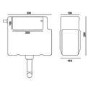 GRADE A1 - Dual Flush Concealed WC Cistern