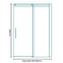 1000mm Sliding Door 8mm Glass - Aquafloe Elite II