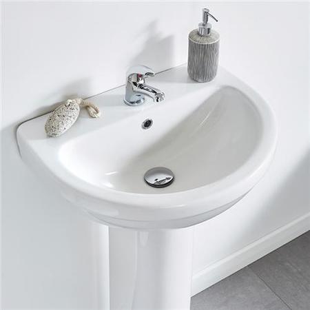 Impressions 1 Tap Hole Basin & Pedestal