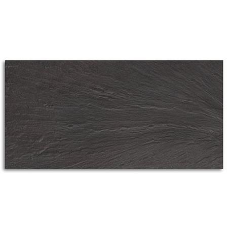 Ardosia Preto Slate  Effect Glazed Porcelain Wall/Floor Tile
