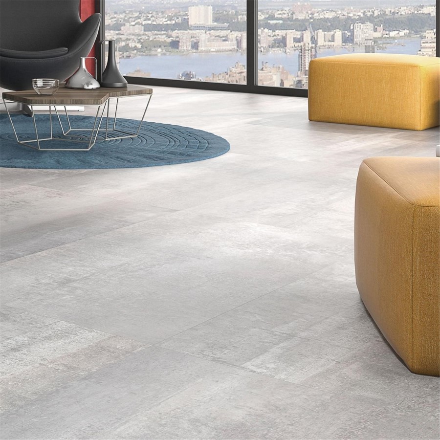 Shanon Grey Glazed Porcelain Wall/Floor Tile  