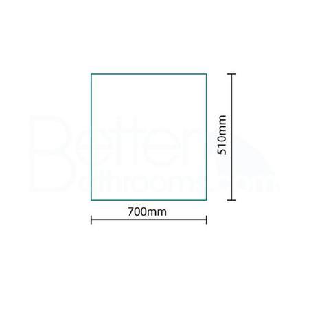 L Shape Square Bath End Panel