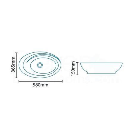 Infinity Large Counter Top Basin