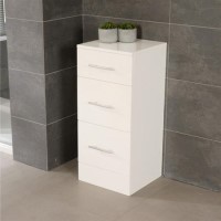 Windsor 350mm Floor Standing Storage Unit - White 3 Drawer Unit Windsor 350mm Floor Standing Storage Unit - White 3 Drawer Unit