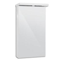 400mm Wall Hung Mirrored Cabinet - 1 Light Single Door - Windsor Range