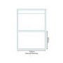 Windsor 550 Mirrored Cabinet with 1 Light 760(H) 540(W) 220(D)
