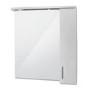 850mm Wall Hung Mirrored Cabinet Single Door 2 Lights - Windsor