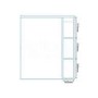 850mm Wall Hung Mirrored Cabinet Single Door 2 Lights - Windsor