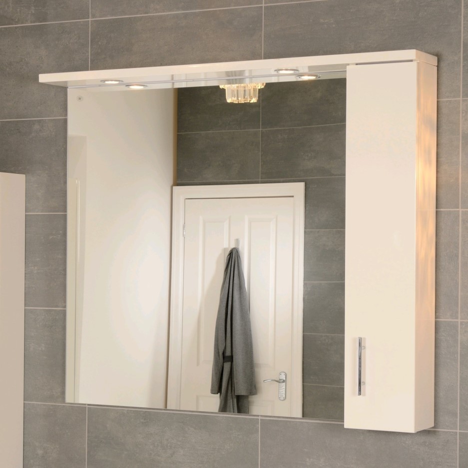 1000mm Wall Hung Mirror 2 Lights IP44 Windsor Range
