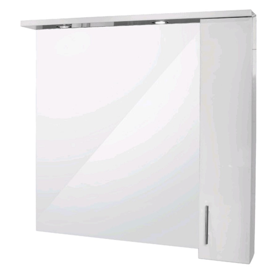 1000mm Wall Hung Mirror Cabinet - 2 Lights IP44 - Windsor Range