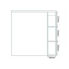 1000mm Wall Hung Mirror Cabinet - 2 Lights IP44 - Windsor Range