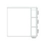1000mm Wall Hung Mirror Cabinet - 2 Lights IP44 - Windsor Range