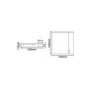 1000mm Wall Hung Mirror Cabinet - 2 Lights IP44 - Windsor Range