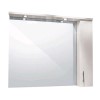 1200mm Wall Hung Mirrored Cabinet - 2 Lights Single Door - Windsor Range