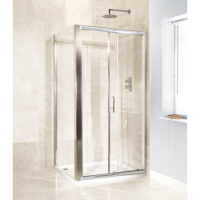 Sliding Shower Door 1200mm - 6mm Glass - Aquafloe Range