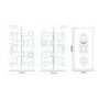 Style Triple Concealed Shower Valve with Square Plate