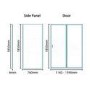 Aquafloe 6mm 1200 x 760 Sliding Door Shower Enclosure