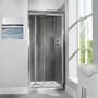 GRADE A1 - Bi-Fold Shower Door 1000m - 6mm Glass - Aquafloe Range