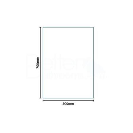 Tabor&trade; White Mirror 700(H) 500(W)