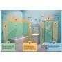 Knight Square Glass Shower Light