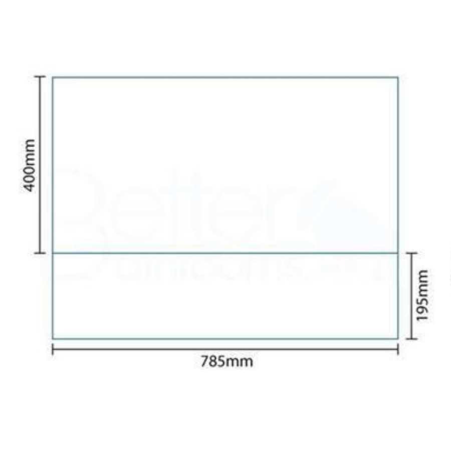 Windsor / Cuba / Aspen White 800 Height Adjustable End Panel