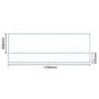 Windsor / Cuba / Aspen White 1700 Height Adjustable Panel with Plinth