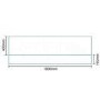 Windsor / Cuba / Aspen White 1800 Height Adjustable Panel with Plinth
