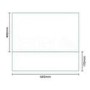 GRADE A1 - Windsor / Cuba / Aspen White 700 Height Adjustable End Panel