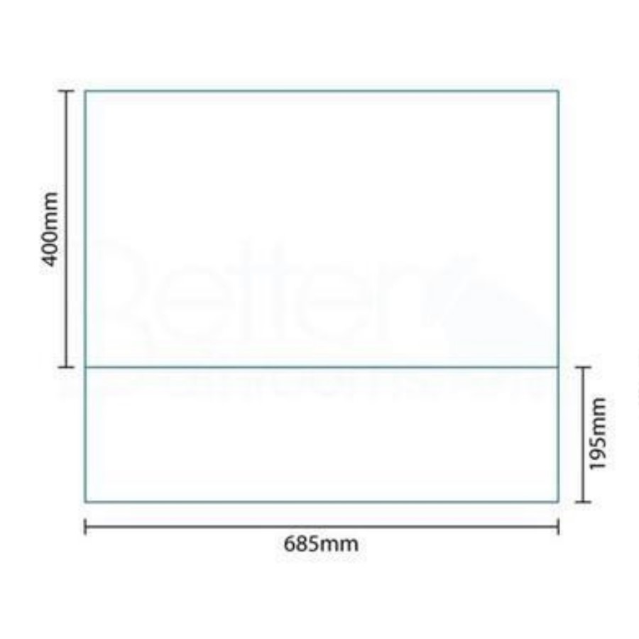 GRADE A1 - Windsor / Cuba / Aspen White 700 Height Adjustable End Panel
