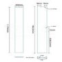 GRADE A1 - Aqualine Shower Cabin - Part 2 - Front Door Panel