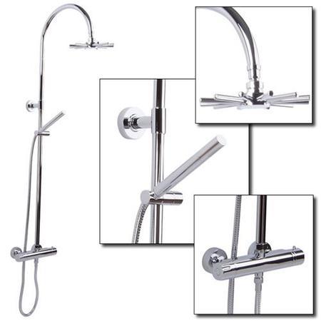 Star Thermostatic Shower with Dual Riser Kit