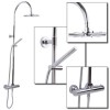 Star Thermostatic Shower with Dual Riser Kit