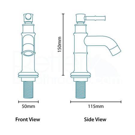 Glenham Traditional Lever Bath Taps