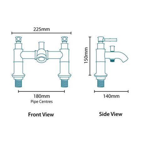Glenham Lever Bath Shower Mixer