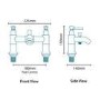 Glenham Lever Bath Shower Mixer