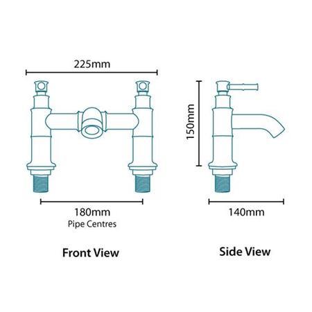 Glenham Lever Bath Filler