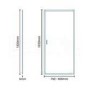 Pivot Shower Door 800mm - 6mm Glass - Aquafloe Range