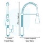 GRADE A1 - Viterbo Pull Out Kitchen Tap