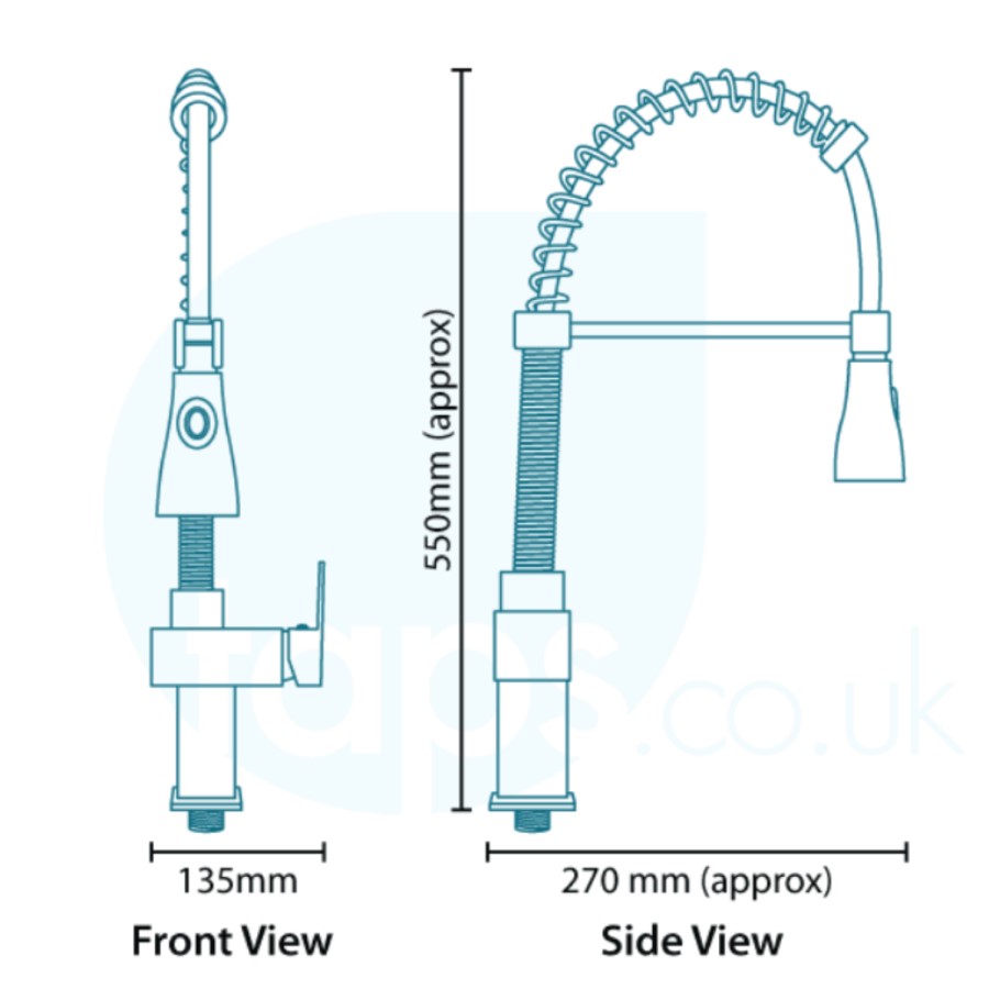 Livorno Pull Out Kitchen Tap