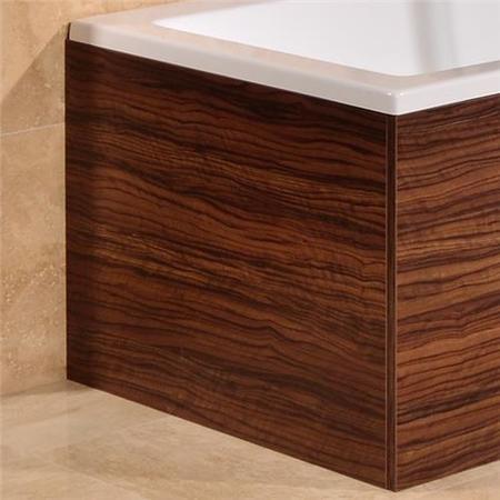 Walnut L Shape Square Bath End Panel