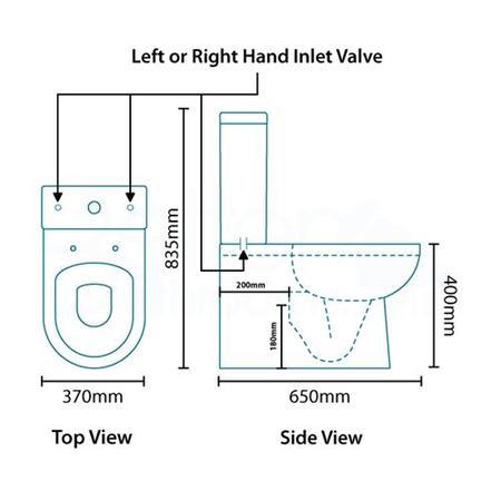 Modena 50 Full Pedestal Bathroom Suite