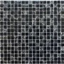 Black Crackle Glass Wall Mosaic