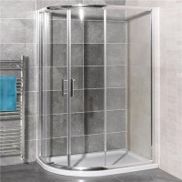 Aquafloe 6mm 1200 x 900 Offset Sliding Door Quadrant Enclosure 