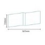 Windsor / Cuba / Aspen White 1700 MDF L Shaped Shower Bath Panel