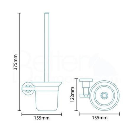 Ice Toilet Brush & Holder