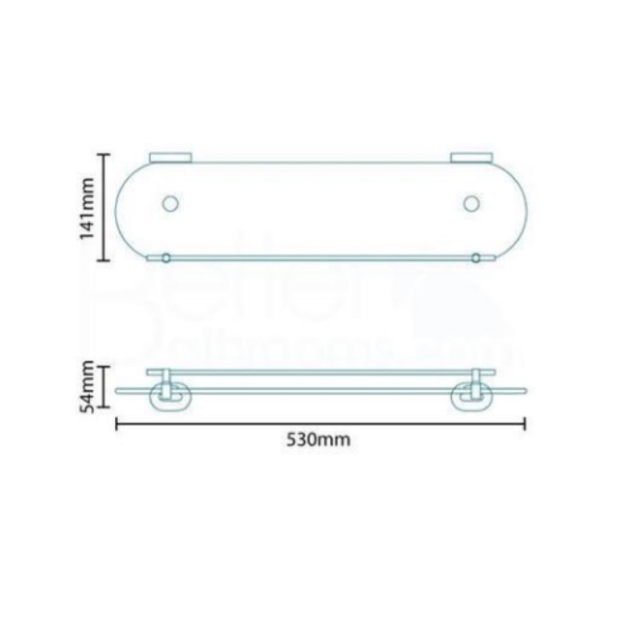 Floe Glass Shelf